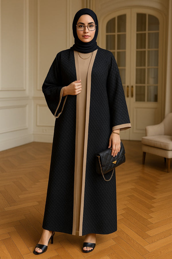 ABAYA Zariah – Double Layer Designer Abaya