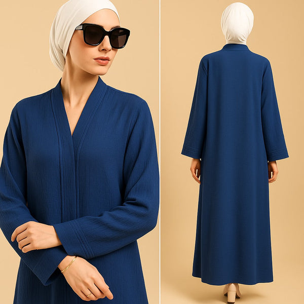 ABAYA  Crush Plain Abaya – Grace in Simplicity ✨