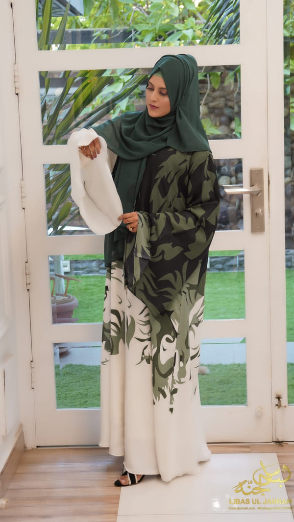 ABAYA Camouflage Print Abaya – Stylish Maxi Design | Dubai Fabric