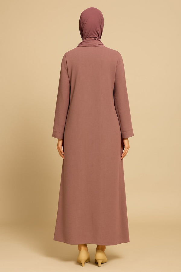 ABAYA ﻿Crush Plain Abaya – Grace in Simplicity ✨