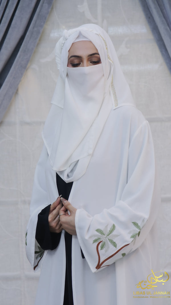 ABAYA Rimal – Palm Embroidered Abaya Upper
